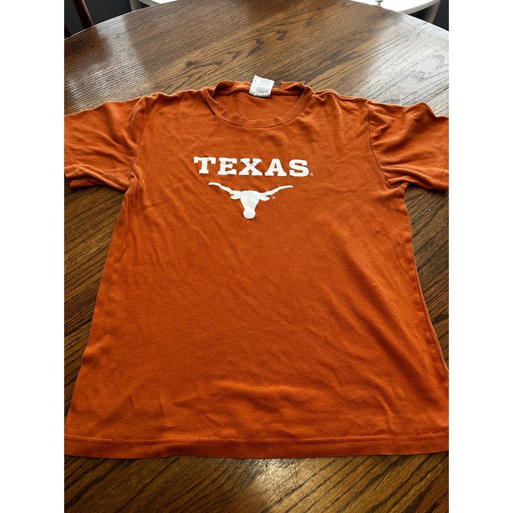 Texas Longhorns Sideline Apparel‎ Burnt Orange T-Shirt Small Distressed NCAA